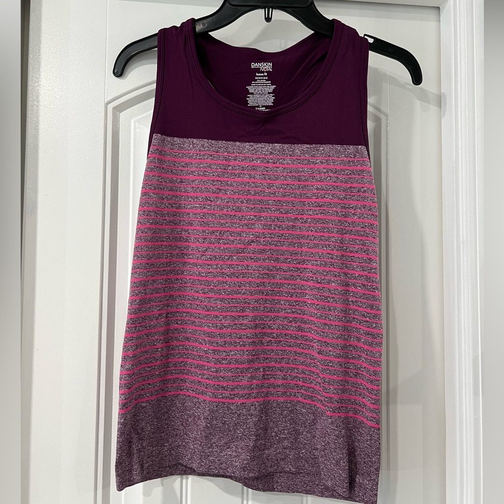 Purple and pink athletic tank top